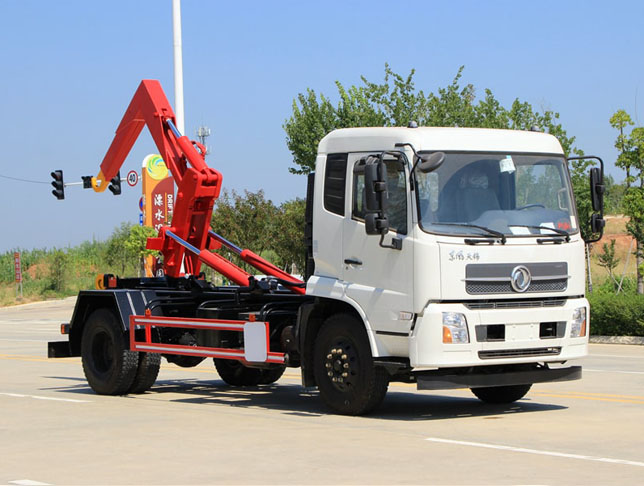 東風(fēng)天錦國六車廂可卸式垃圾車圖片2